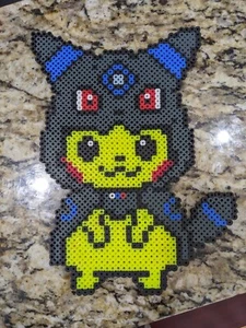 Pikachu Umbreon Costume Perler Bead Art Pixel Bead Pokemon - Picture 1 of 2