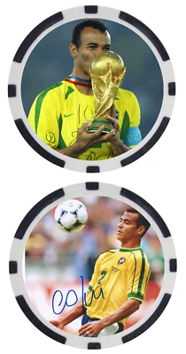 CAFU - LEYENDA DEL FÚTBOL - LEYENDA DEL FÚTBOL - FICHA DE POKER - ***FIRMADO*** Foto 1 de 2