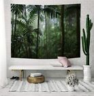 Forest Tapestry Wall Hanging Tropical Leaves Nature Fabric Poster Bedroom Decor