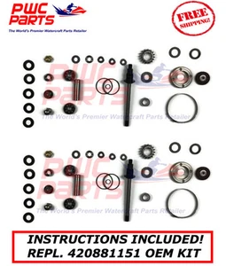 2x Kit de reconstrucción de sobrealimentador SeaDoo 185HP GTX con arandelas de metal Repl OEM 420881151 - Imagen 1 de 1