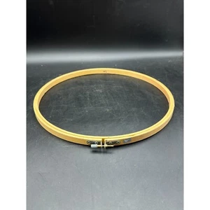 Vintage White Horse 12" Round Wooden Embroidery Hoop Thumb Screw - Picture 1 of 3