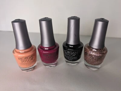 Juego de 4 esmaltes de uñas Morgan Taylor Little Mermaid - Nuevo y abierto Foto 1 de 3