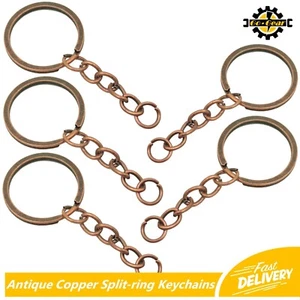 SPLIT RING SCHLÜSSELANHÄNGER Schlüsselring Kupfer Glied Set Schlüsselanhänger Charms Ringe Handwerk Handel - Bild 1 von 7