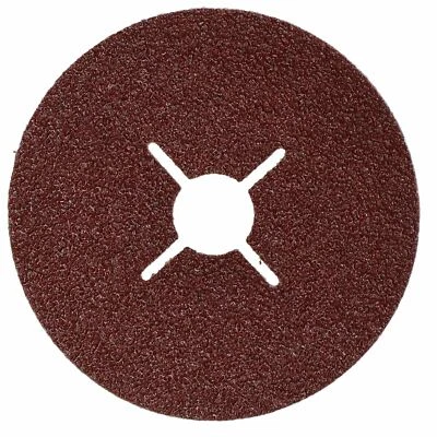 10pc 115mm (4.5") Fibre Discs 36 Grit Abrasive Sanding Disc Wood Metal Masonry - Image 1 of 4
