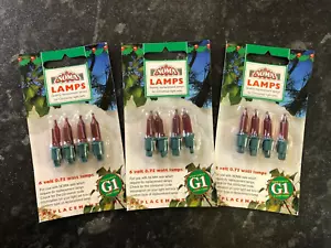 NOMA G1 12 x Spare 6v 0.75w RED Coloured Christmas Fairy Lights Bulb 0344R - Picture 1 of 1