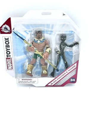 Boneco de ação Disney Marvel Pantera Negra Shuri e Namor #34 Toybox NOVO - Imagem 1 de 2