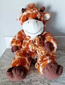 Goffa 21" Mama Plush Giraffe & 7" Baby Giraffe Brown Cream Color Soft & Squishy - Picture 1 of 9
