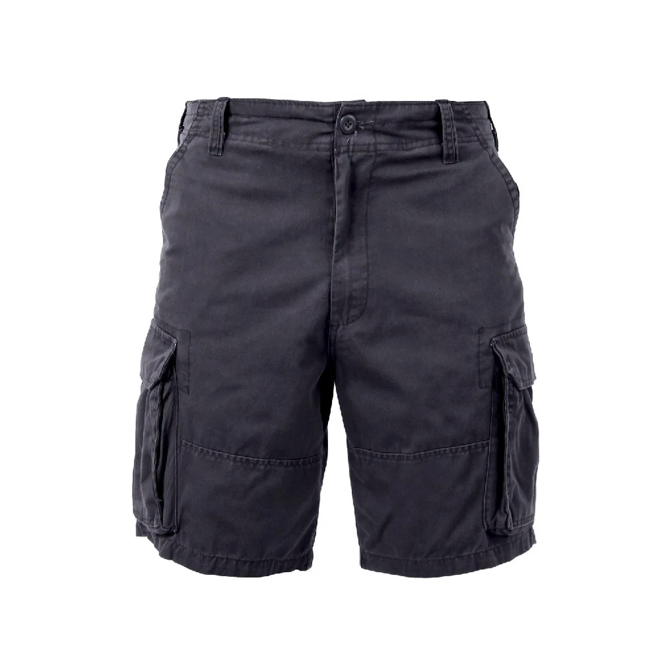 Rothco 2130 Black Vintage Paratrooper Cargo Shorts - Image 1 of 1