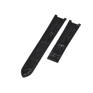 18mm Black Leather Watch Strap For Cartier Pasha - Picture 1 of 6