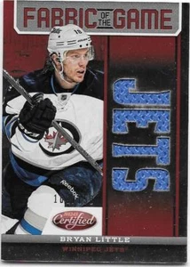 BRYAN LITTLE 12-13 PANINI CERTIFIED FABRIC OF THE GAME JETS GAME JERSEYS#150 - Picture 1 of 1