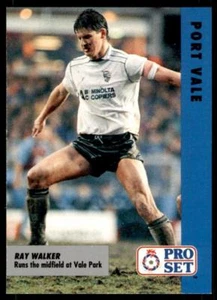 Pro Set Football Fixtures 1991-1992 Port Vale Ray Walker #40 - Picture 1 of 2