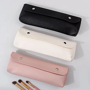 Large Capacity PU Leather Brush Bag Cosmetic Makeup Tool Storage Case - Picture 1 of 12