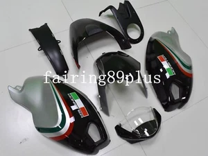 Black Silver Red ABS Injection Fairing Kit for Ducati Monster 2009-2014 696 796 - Picture 1 of 7