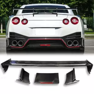 Carbon Fiber Rear Trunk Spoiler Wing for Nissan GTR35 Nismo Style - Bild 1 von 6