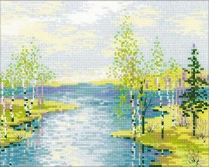 RIOLIS  1605  ESTUARY  COUNTED  CROSS STITCH  KIT   - Picture 1 of 6