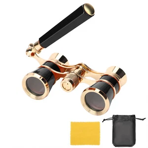 Opera Glasses Binoculars 3X25 Theater Glasses Mini Binocular Compact with Handle - Picture 1 of 13