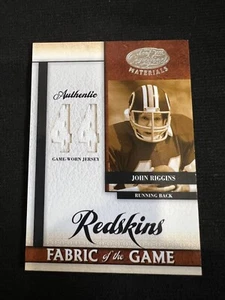 Maglia JOHN RIGGINS 2008 Foglia Certificata Materiali Tessuto del Gioco Indossata #43/44 - Foto 1 di 1