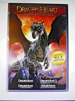 NEW/SEALED DVD SET! DRAGONHEART 4 MOVIE COLLECTION, HERO'S & DRAGON ADVENTURES! Foto 1 de 4
