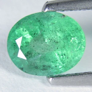 1,35 kt erstaunlicher natürlicher Sambia Smaragd 7,8 x 6,4 mm ovale Form Ring Kollektion VDO - Bild 1 von 4