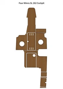 Four Winns SL 262 Cockpit Boat EVA Faux Teak Deck Floor Pad Flooring Mat - Picture 1 of 24
