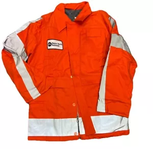 MTA Metro North Railroad Fire Resistant Jacket Made In USA Men’s Size Large VTG - Picture 1 of 13