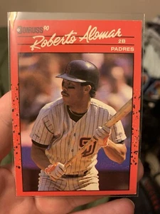 1990 Donruss Roberto Alomar Misprint No Dot After Inc, Pink Bleed - Picture 1 of 5