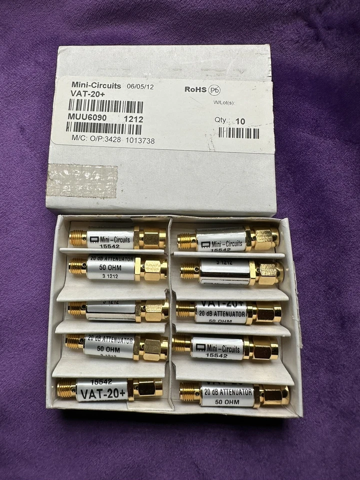 Mini Circuits 15542 Vat-20 20db Attenuator 50ohm