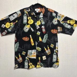 KAD Clothing Co Hemd Herren Large Retro Mexiko Thema Tourist Hawaii Bowling Y2K - Bild 1 von 11