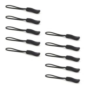 Upgraded Zipper Pulls, 10PCS Black - Premium Replacement for Luggage - Picture 1 of 7