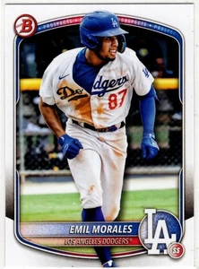 2025 Topps 1st Bowman Baseball Emil Morales No. BP-127 Los Angeles Dodgers - Bild 1 von 2