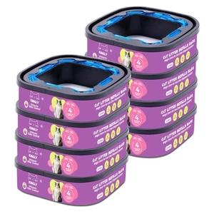 Premium Genie Litter Refill Bags | Jumbo 28FT, 8-Pack | Lasts Up to 32 Months... - Picture 1 of 8