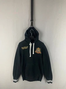 Ralph Lauren Mens Competition Mercer Club Winter MMVIII Hoodie Black Cotton - Picture 1 of 15