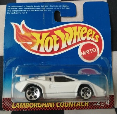 Tarjeta internacional corta Hot Wheels 1997 Lamborghini Countach Street Races 4384  Foto 1 de 4