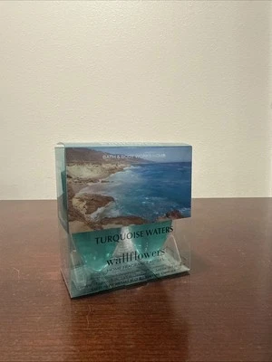 2 BATH & BODY WORKS WALLFLOWERS TURQUOISE WATERS HOME FRAGRANCE REFILL NEW! - Изображение 1 из 3