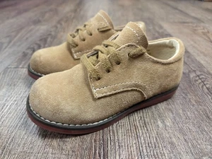 Footmates Bucky Wildleder Oxford hellbraun elegant Kirche Boutique Größe 8M Jungen Jugend - Bild 1 von 8