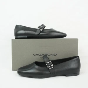 Vagabond Jolin Leather Mary Jane Ballet Flats in Black Size 38 | 5608-001-20 - Picture 1 of 11