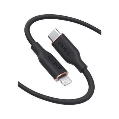 🔥 New Anker PowerLine III Flow USB-C to L Cable 6-ft Black A8663011 🔥 - Image 1 of 4