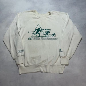 Vintage 80's Subaru Ski Event Crewneck Sweatshirt M Ski Outdoor Made in USA - Picture 1 of 11