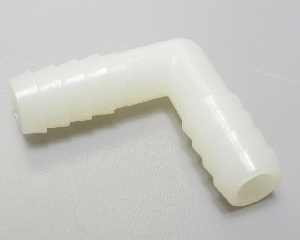 Unbranded Nylon Right Angle Hose Fitting, 3/8" Barb, 10pcs - Image 1 of 1