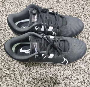 Nike Hyperdiamond 4 Pro Damen-Softballschuhe aus Metall neu Größe 6 schwarz/weiß - Bild 1 von 4