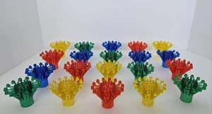 Vintage UdSSR Kunststoff Weihnachtsbaum Glühbirne Starburst Reflektoren. Verschiedene Farben x20 - Bild 1 von 13