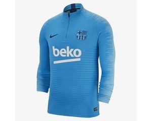 Nike Barcelona VaporKnit Strike Drill Top 2019/20 Size Large Blue - Picture 1 of 4