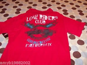 Dickies Red Low Rider's Club Short Sleeve Shirt Size XXL (18) Boy's NEW - Picture 1 of 2