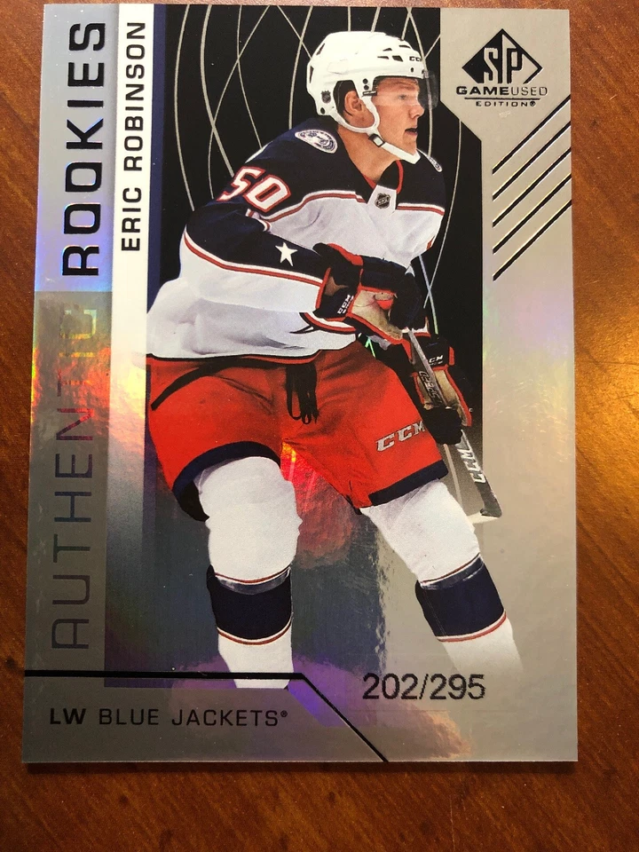 18-19 UD SP Game Used Authentic Rookies #133 Eric Robinson /295 - Image 1 of 2