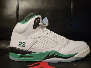 Women's Air Jordan 5 Retro UK 8.5 EUR 43 Lucky Green Black DD9336 103 - Picture 1 of 17