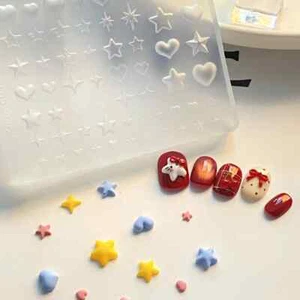 1 pieza Linda Falda Encaje en Uñas Silicona Corazón Lazos Cinta 3D Molde para Uñas Arte en Uñas - Imagen 1 de 39
