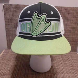 Oregon Ducks Snapback Baseball Cap Hat Green Black And White By Zephyr Wool Acr - Picture 1 of 7