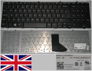 Keyboard Qwerty UK DELL 1764 V104046AK1 AEUM5E00010, 0MVXT1 OMVXT1 MVXT1 Black - Picture 1 of 1