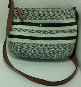 Sonoma Sharktooth Crossbody/Shoulder Bag Approx 12"x8" Brown Adjustable strap - Picture 1 of 8