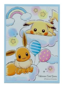 Eevee & Pikachu in the Clouds Individual Card Sleeve Pokemon Center Japan - Picture 1 of 2